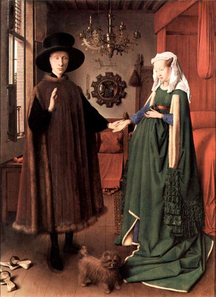 London (61).jpg - Arnolfini-Hochzeit (Postkarte NG)